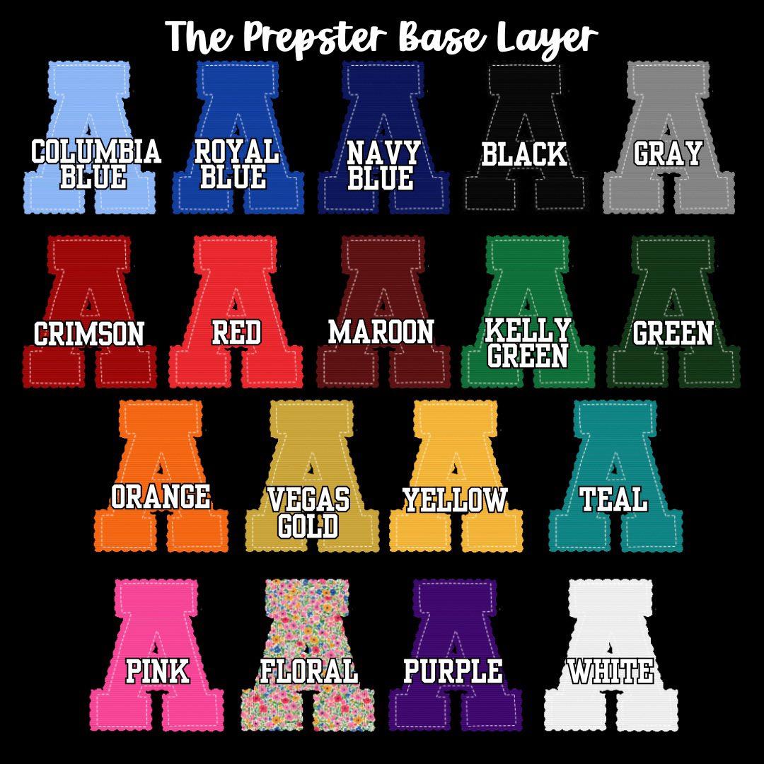 Prepster Seersucker Initial Custom Team Name/Personalized DTF Transfer