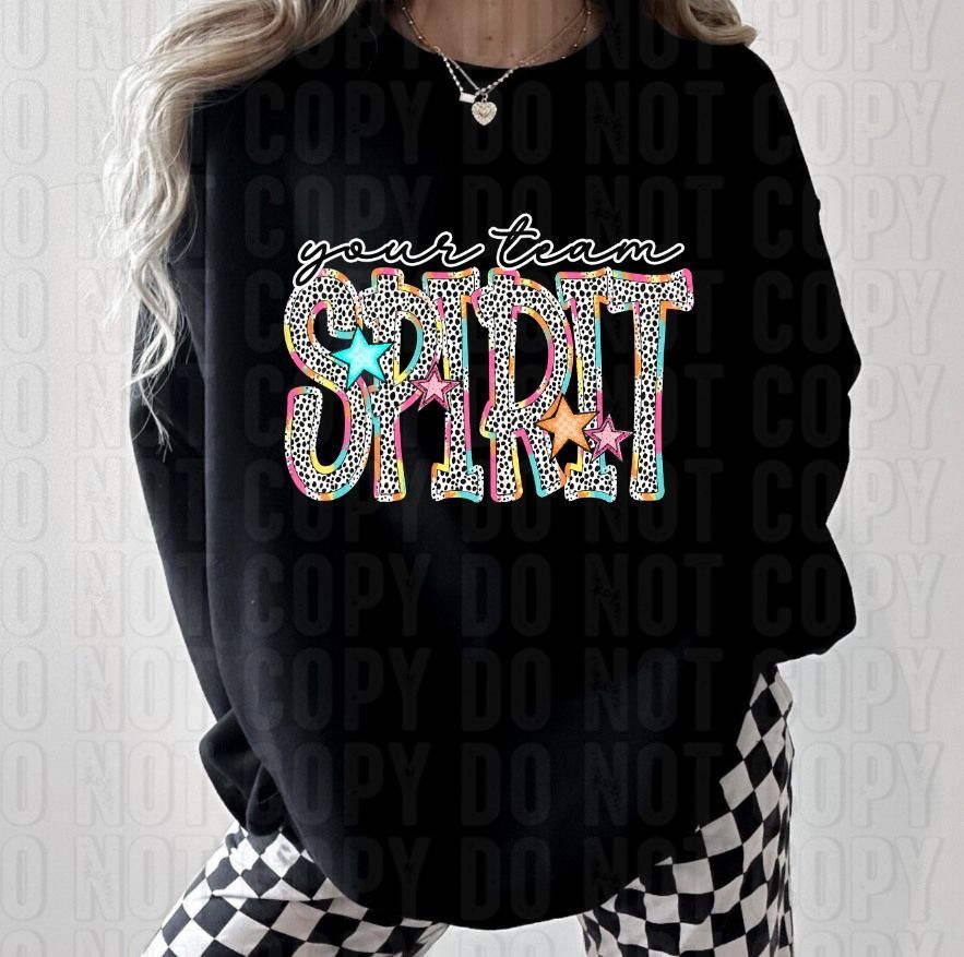 Dottie Bright Spirit Team Custom Mascot DTF Transfer