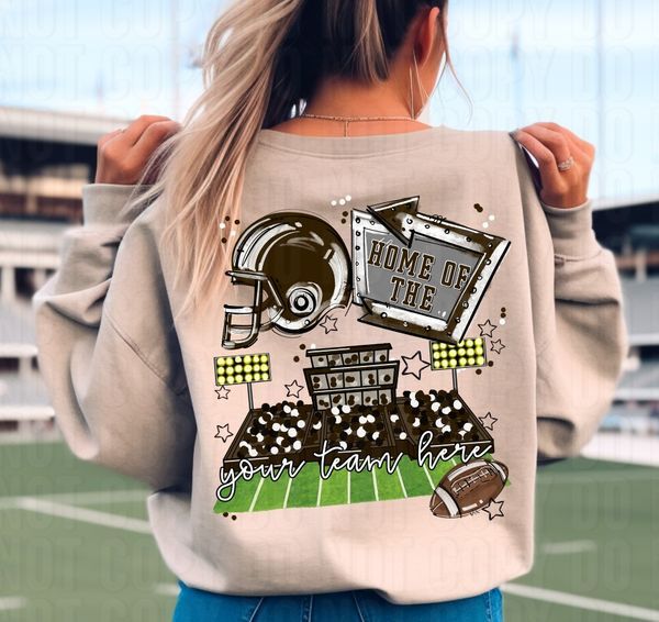 Home Of The Stadium + Pocket Open Field Custom DTF Transfer