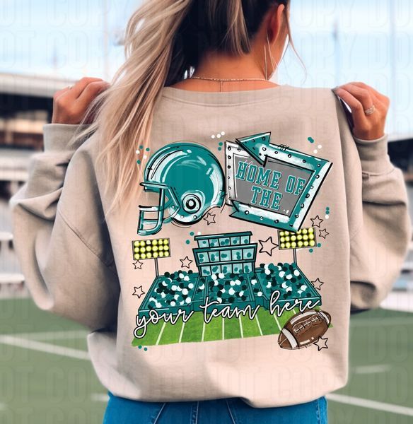 Home Of The Stadium + Pocket Open Field Custom DTF Transfer