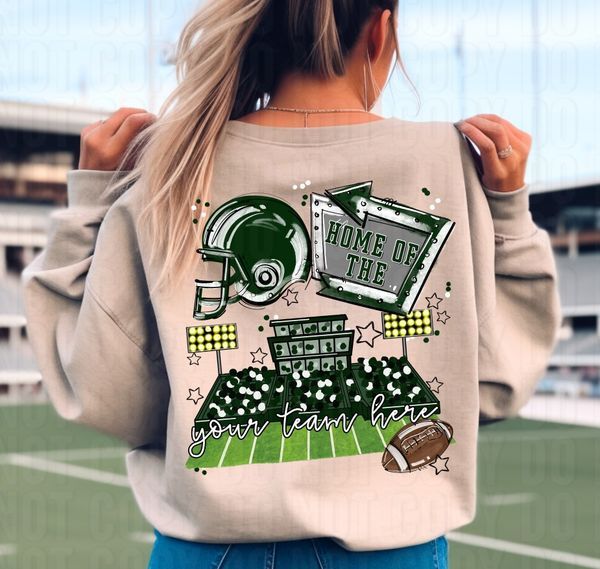 Home Of The Stadium + Pocket Open Field Custom DTF Transfer