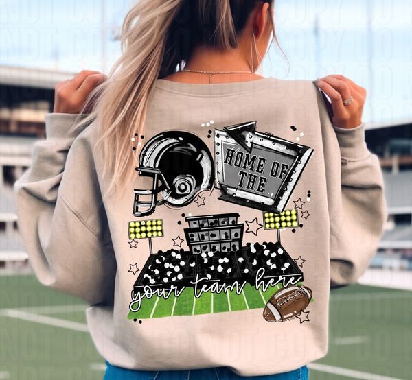 Home Of The Stadium + Pocket Open Field Custom DTF Transfer