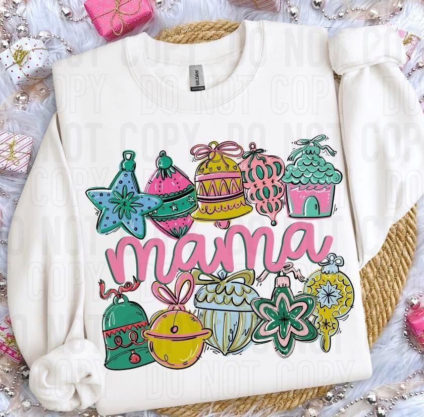 Mama Ornament Name Frame DTF Transfer