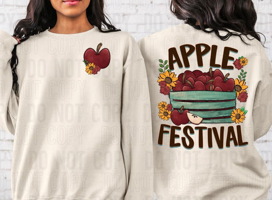 Apple Festival Front/Back DTF Transfer
