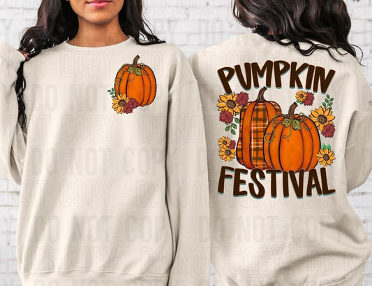 Pumpkin Festival Front/Back DTF Transfer