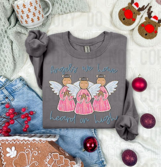 Angels We Have Heard On High DTF Transfer