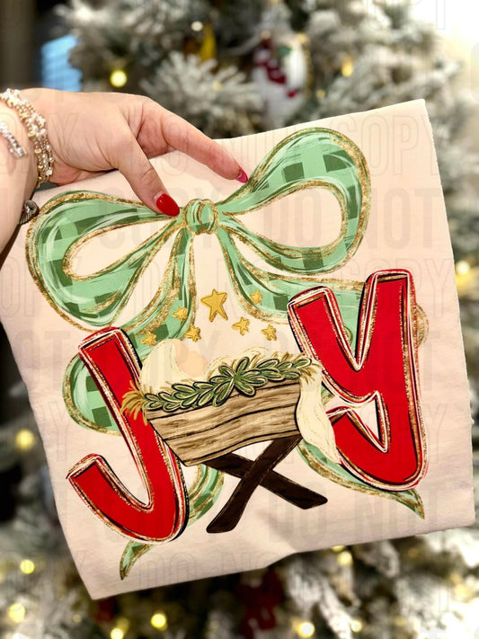 Joy Manger With Stars DTF Transfer