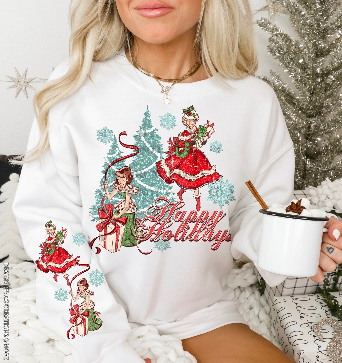Happy Holidays DTF Transfer