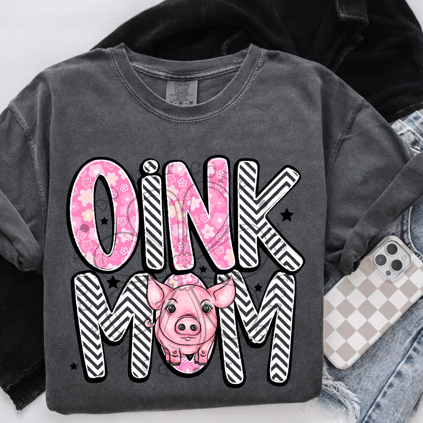 Oink Mom DTF Transfer