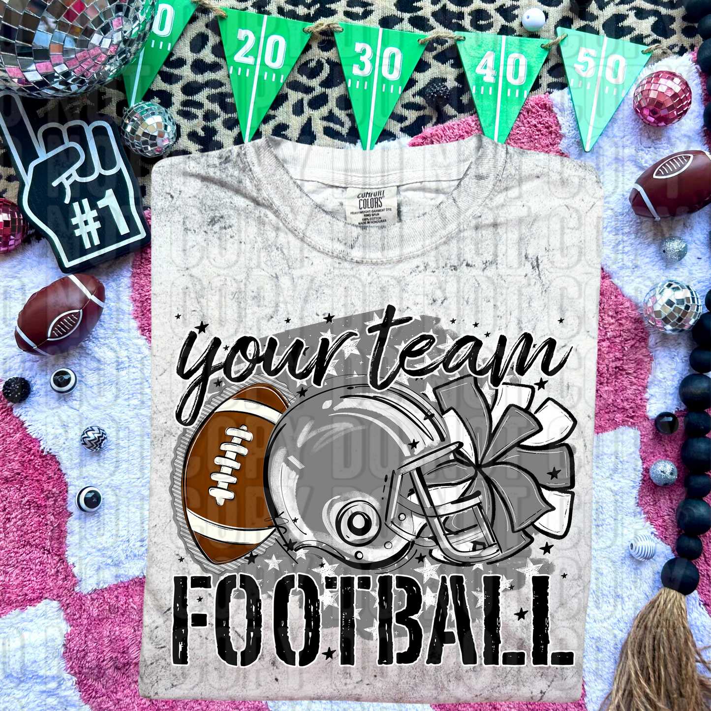 Stars Football Custom/Name Personalized DTF Transfer