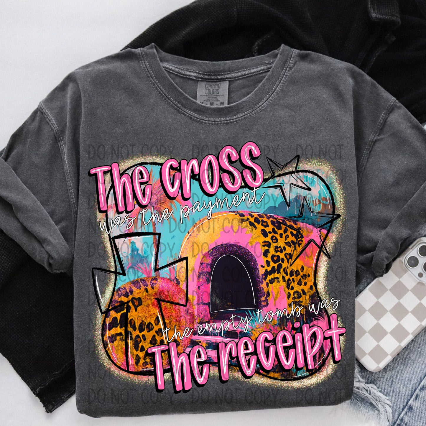 The Cross Was The Payment DTF Transfer