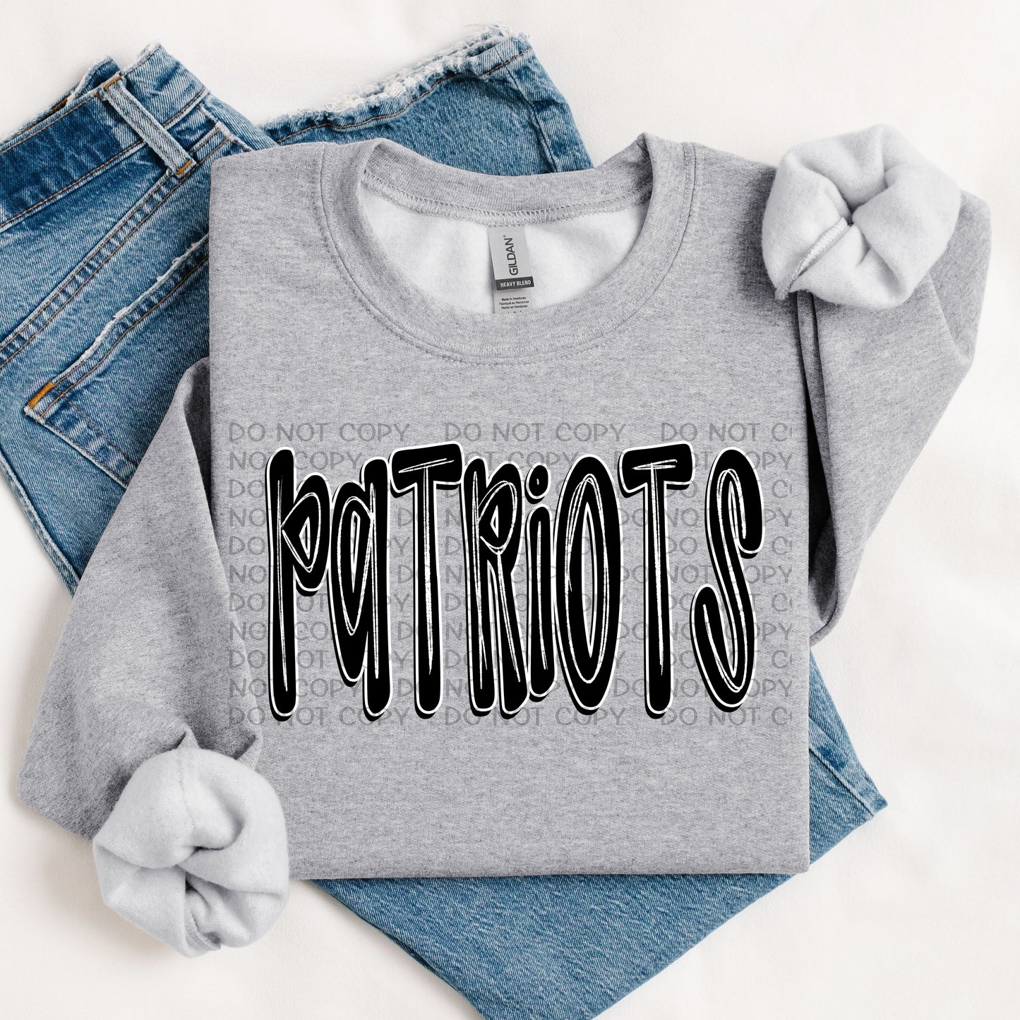 Patriots Retro Doodle DTF Transfer