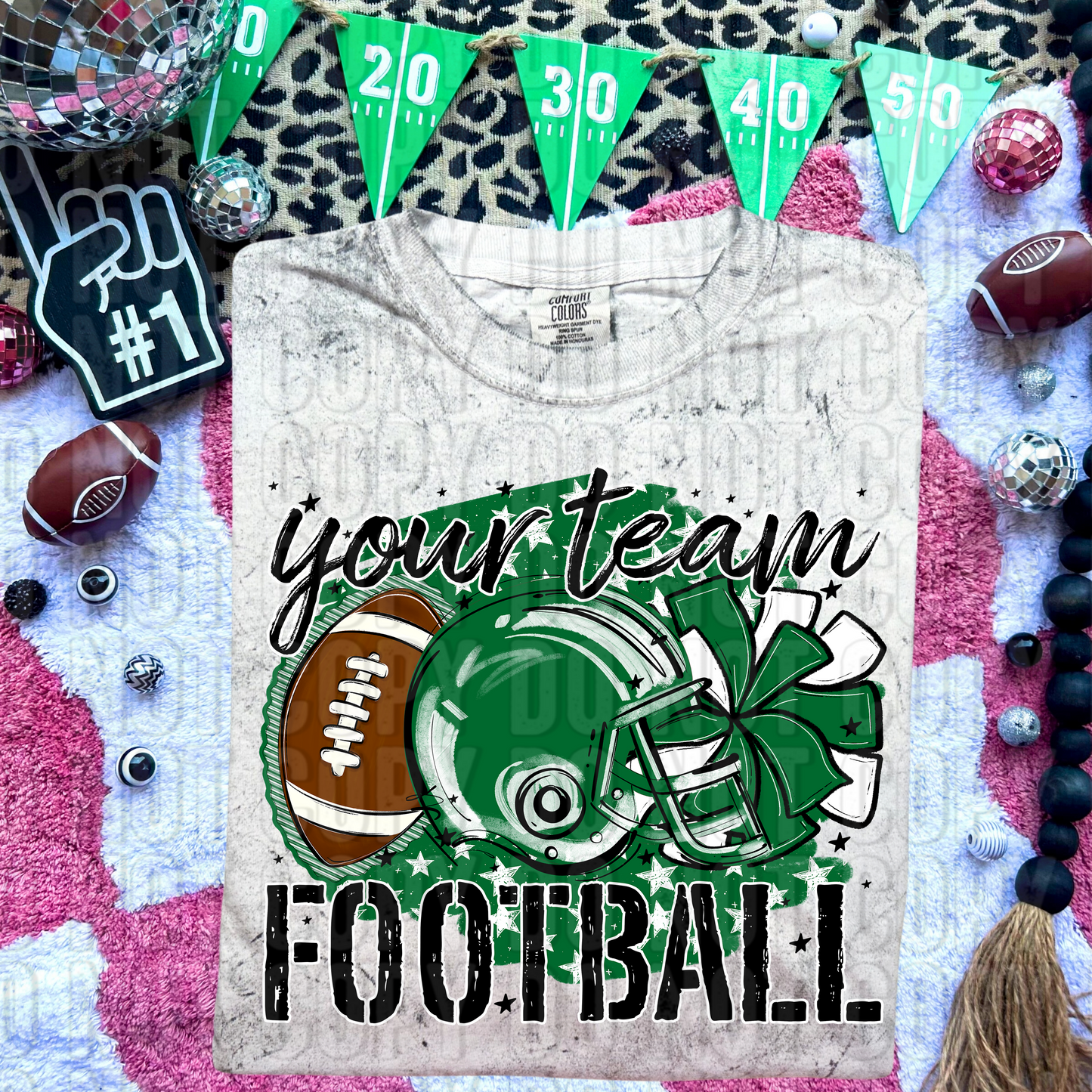 Stars Football Custom/Name Personalized DTF Transfer
