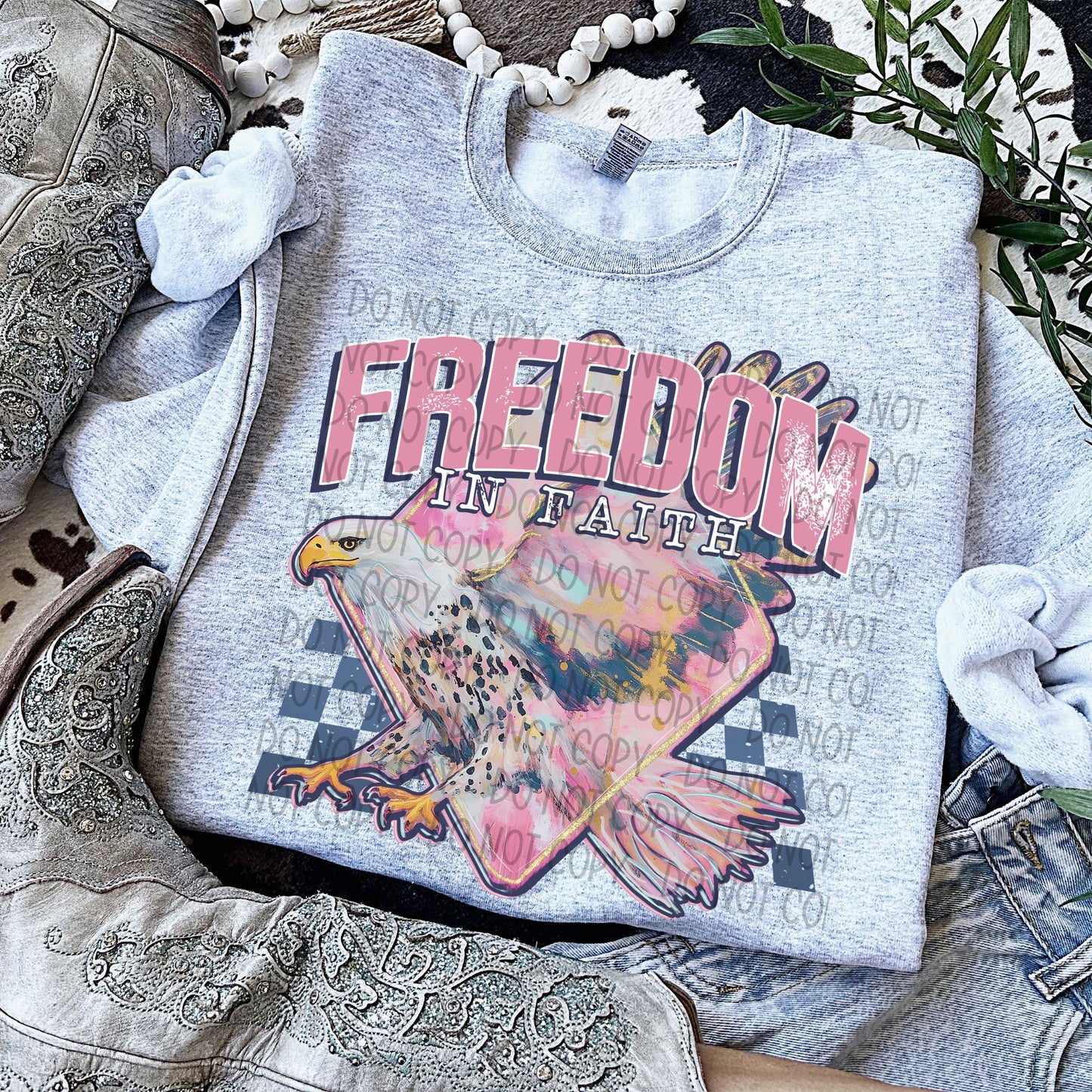 Freedom In Faith DTF Transfer