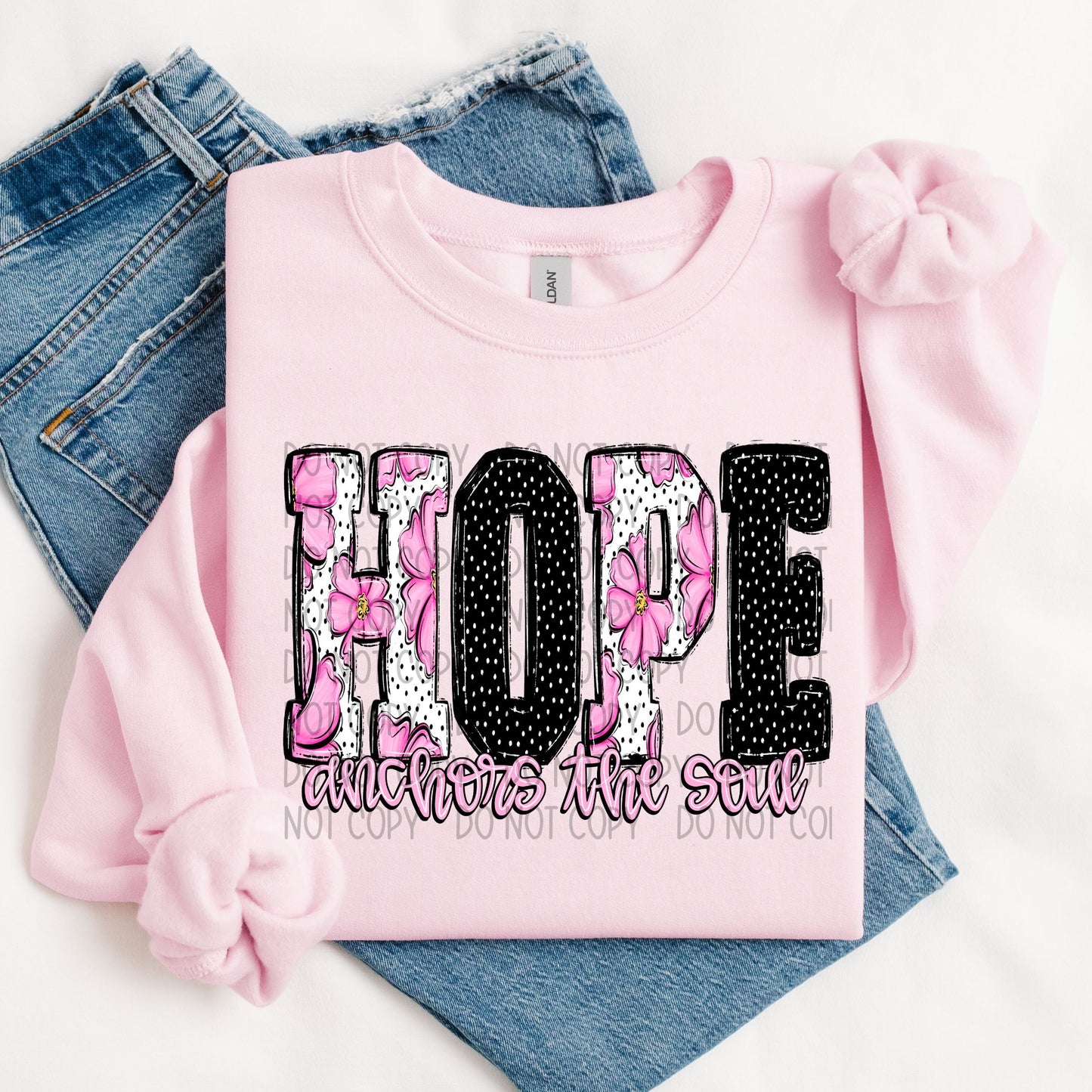 Hope Anchors The Soul DTF Transfer
