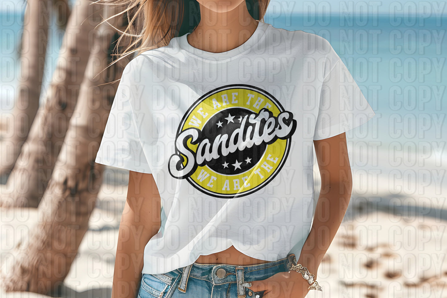 We Are The Sandites Yellow DTF Transfer