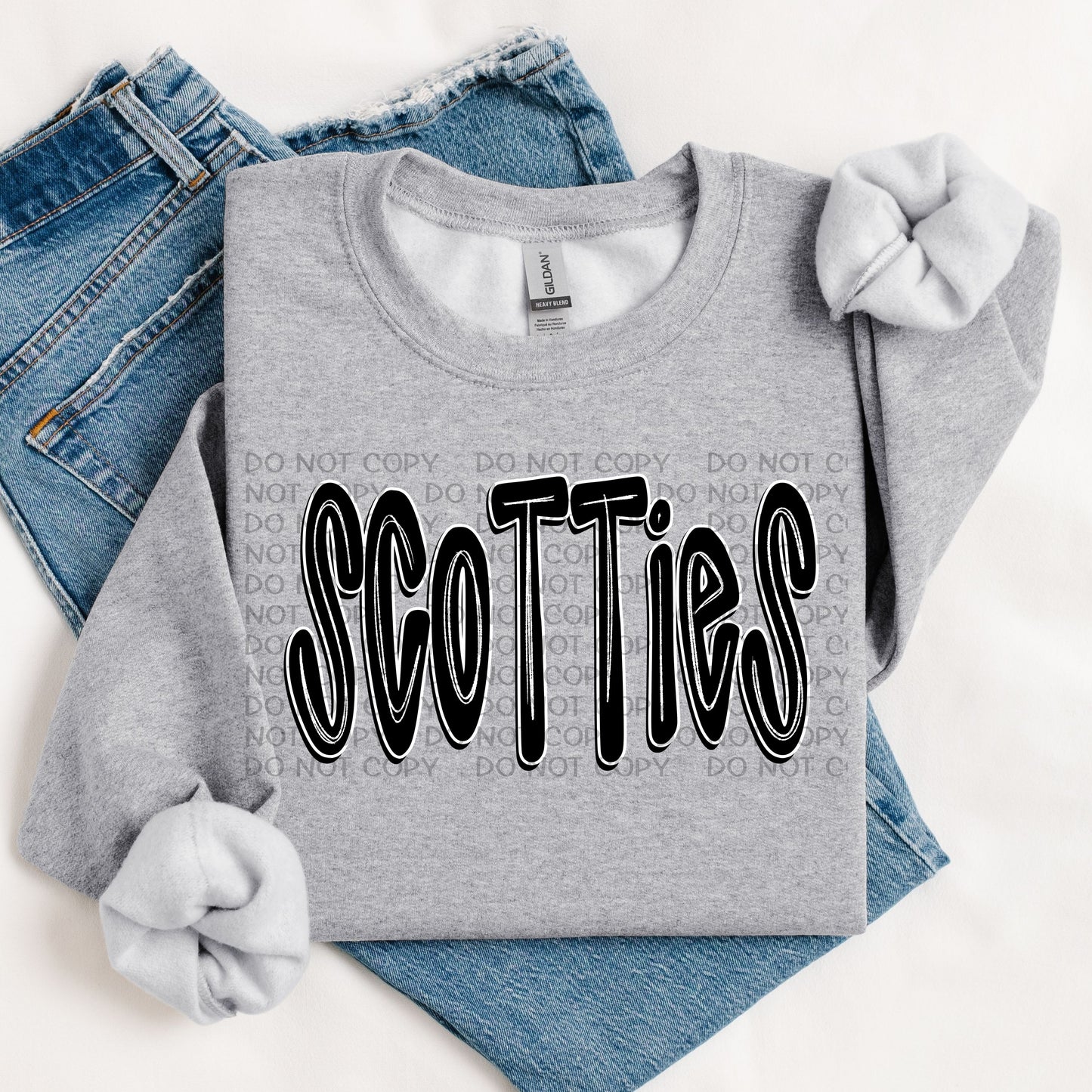 Scotties Retro Doodle DTF Transfer