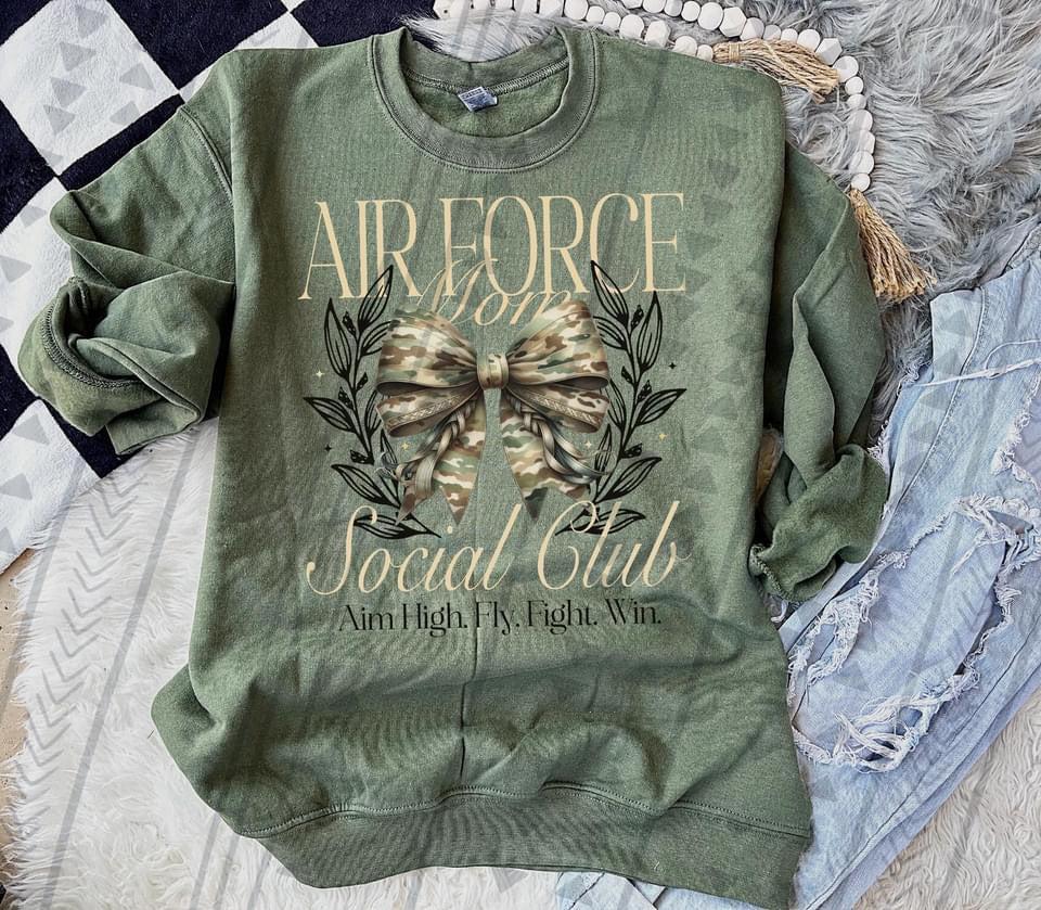 Air Force Mom Social Club DTF Transfer