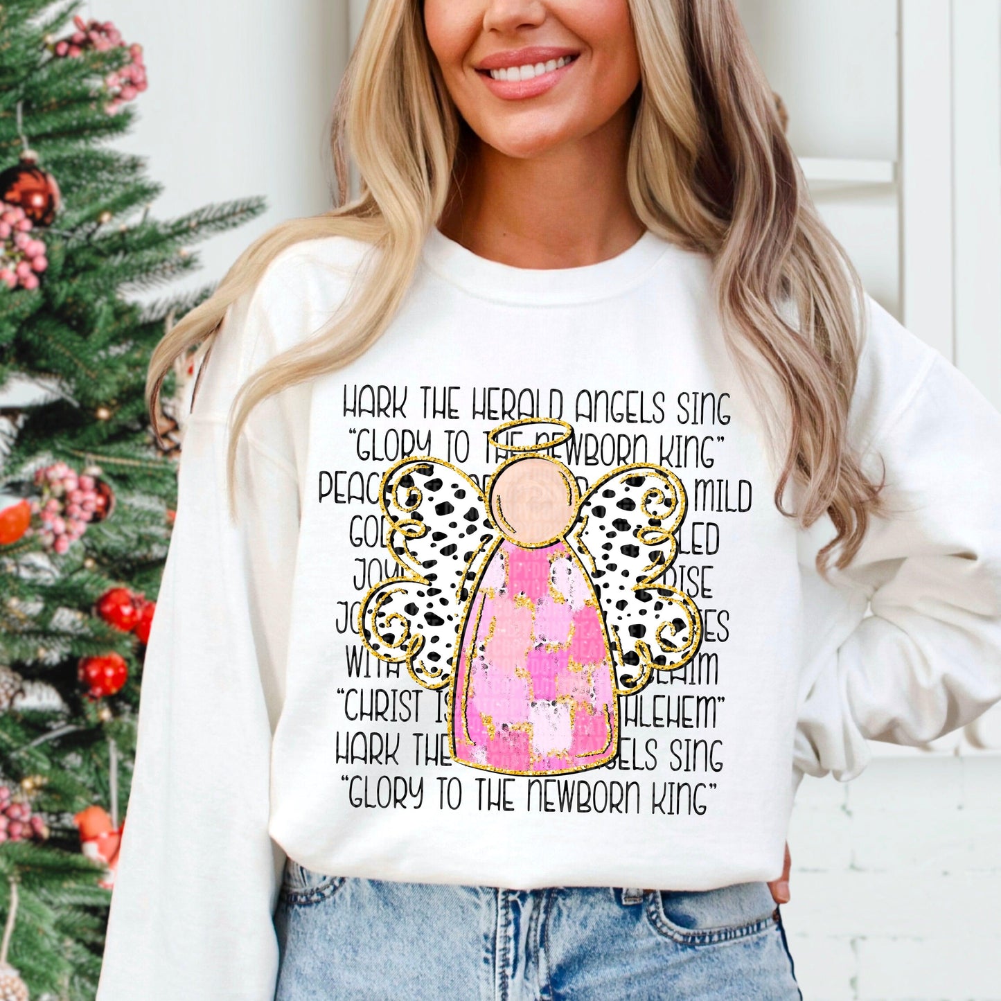 Angles Sing Pink Light DTF Transfer