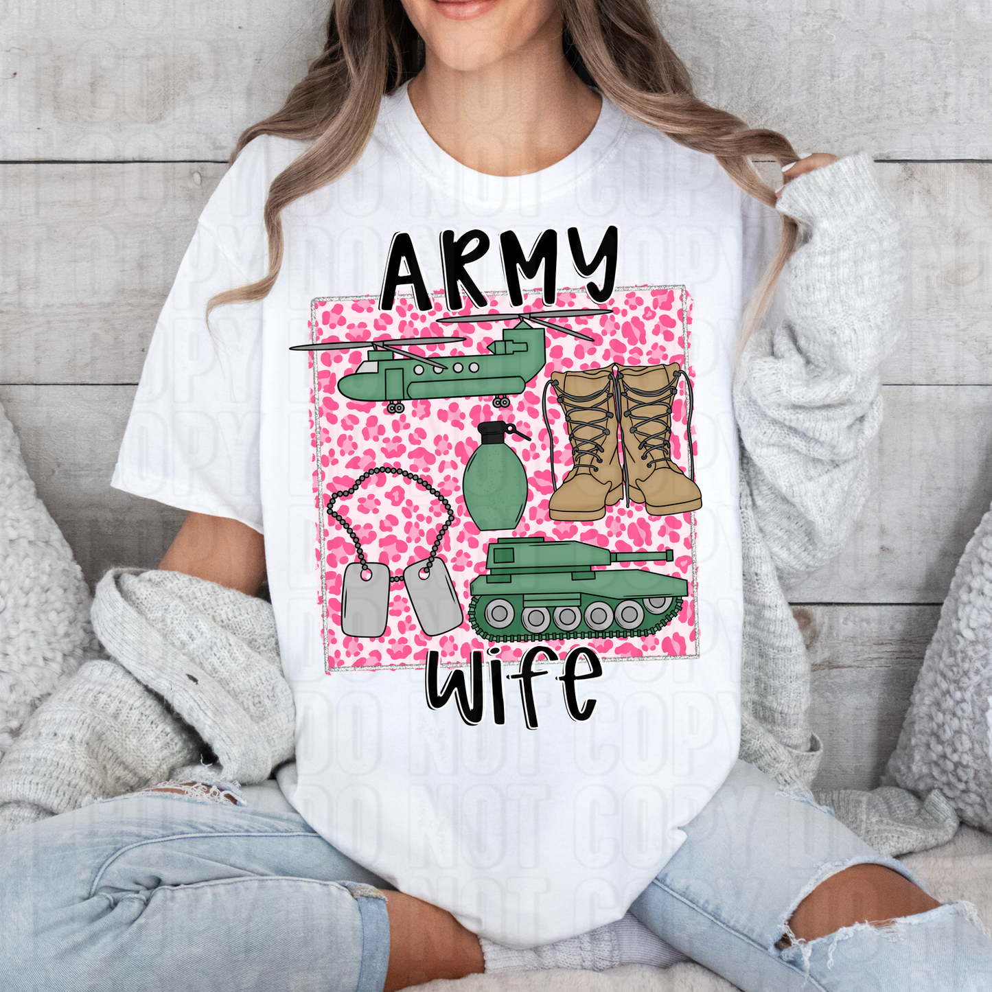 Army Wife DTF Transfer