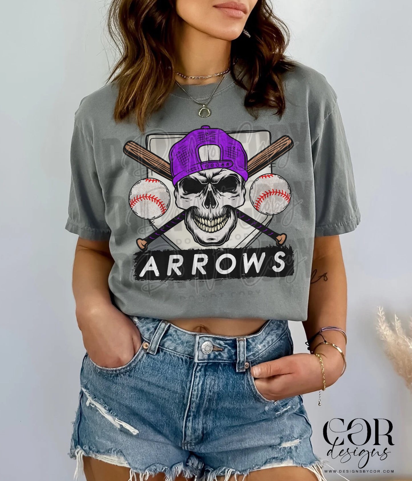 Arrows Purple DTF Transfer