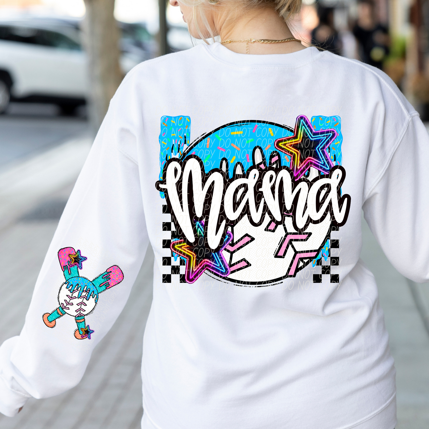 Baseball Mama Drip DTF Transfer