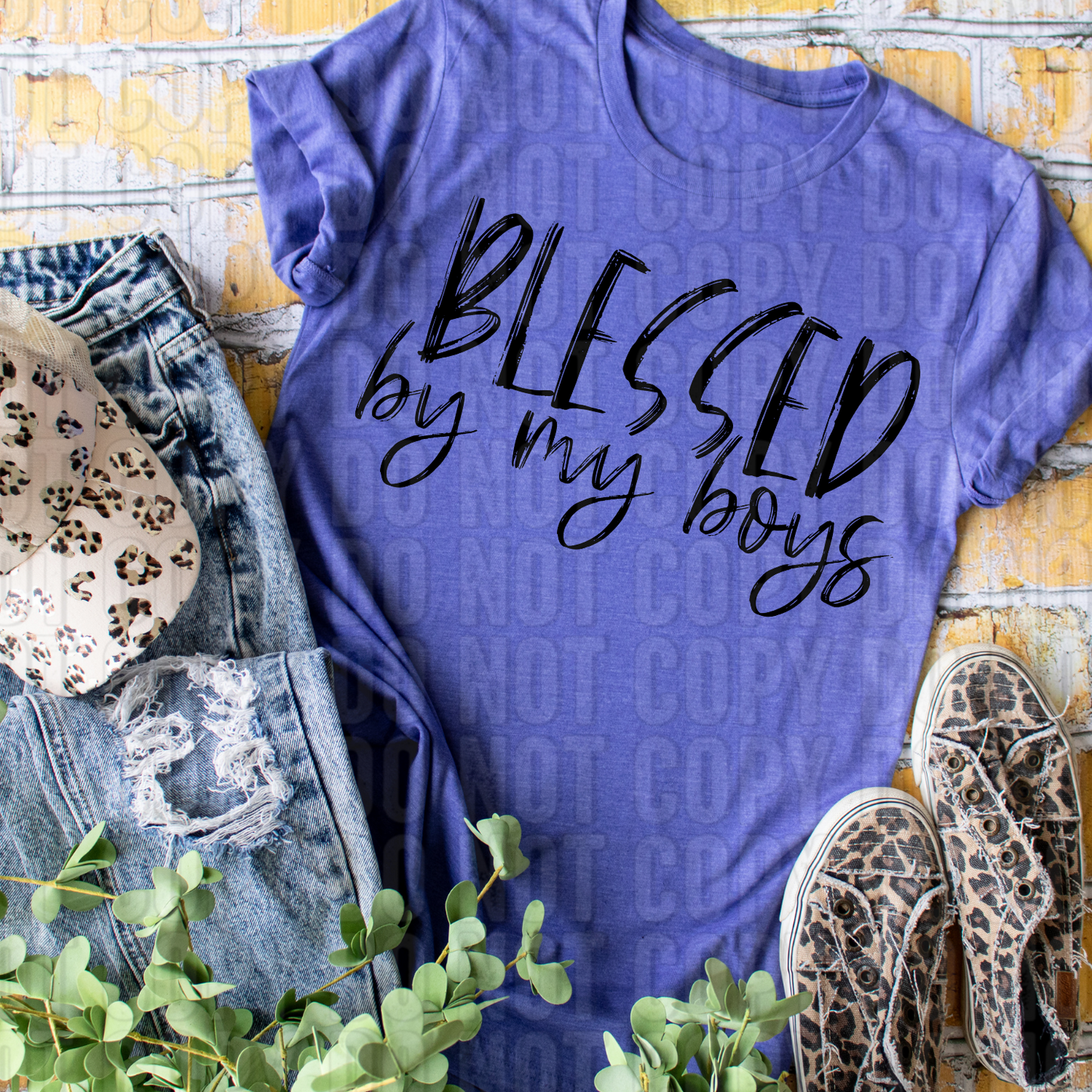 Blessed By My Boys DTF Transfer