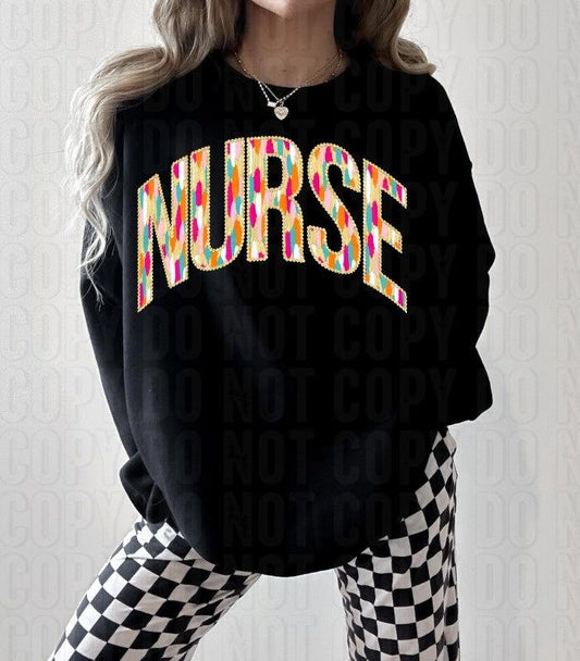Nurse Bright Brush DTF Transfer