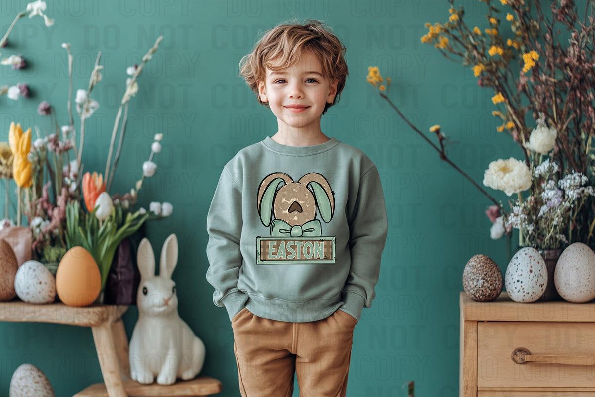 Bunny (Boy) Custom/Name Personalized Name Plate DTF Transfer