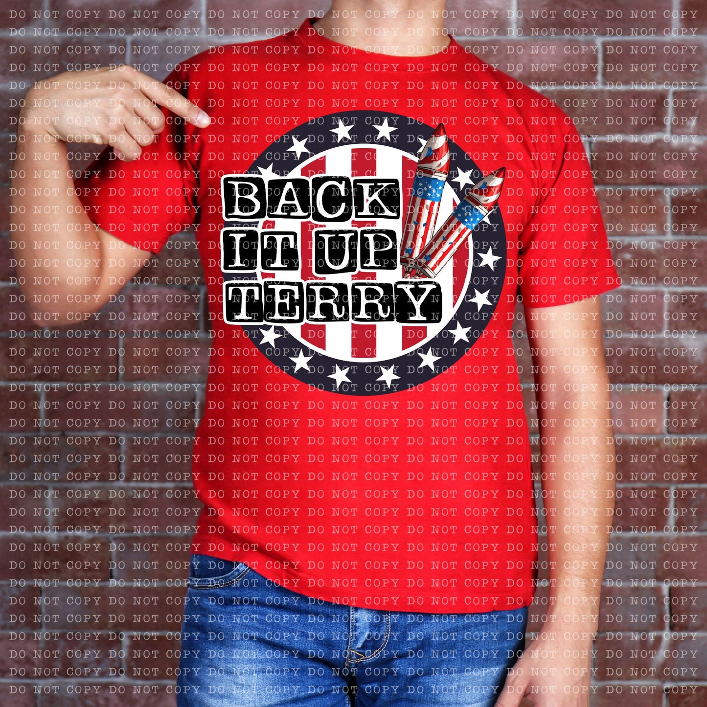 Back It Up Terry DTF Transfer