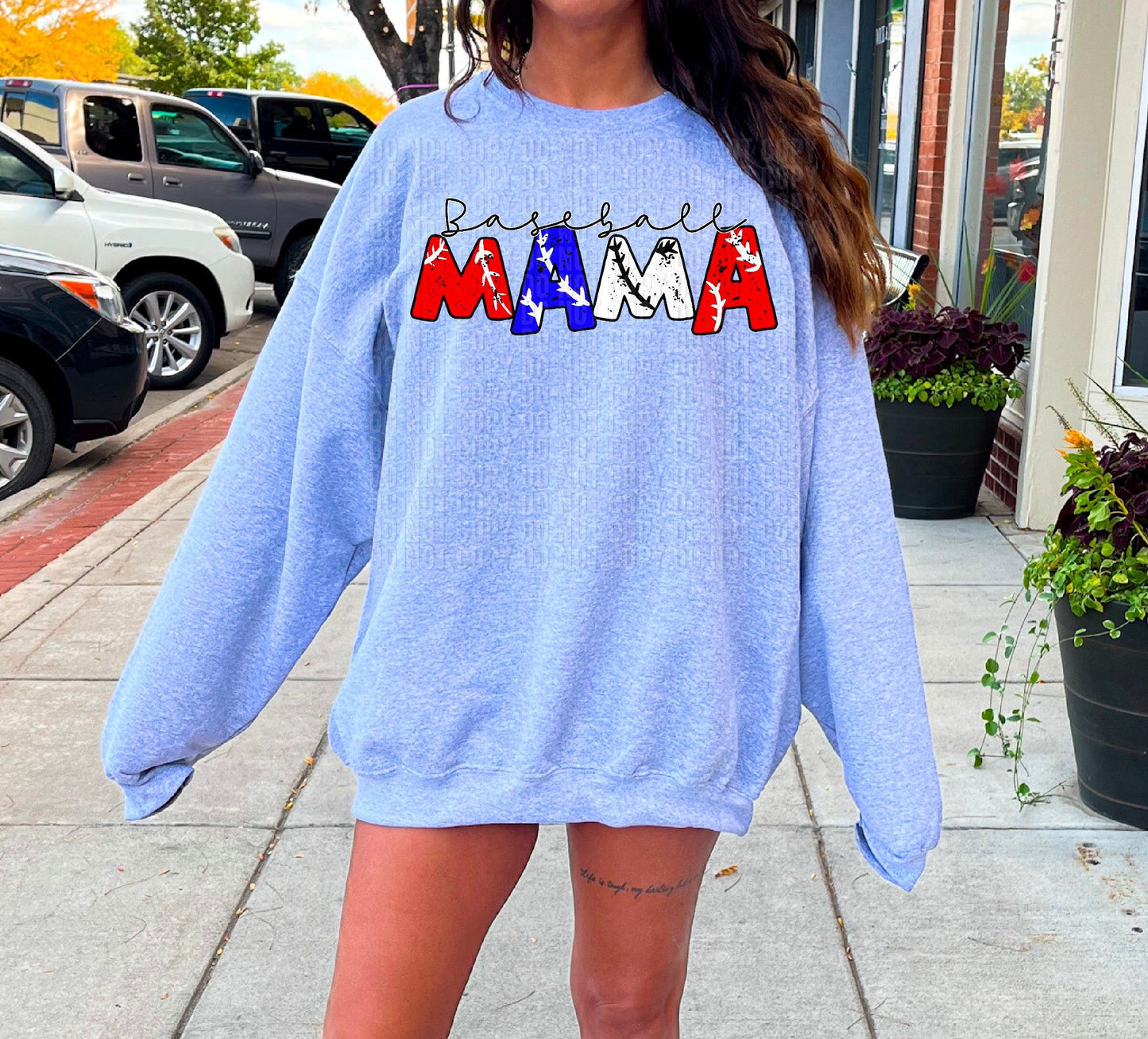 Baseball Mama DTF Transfer
