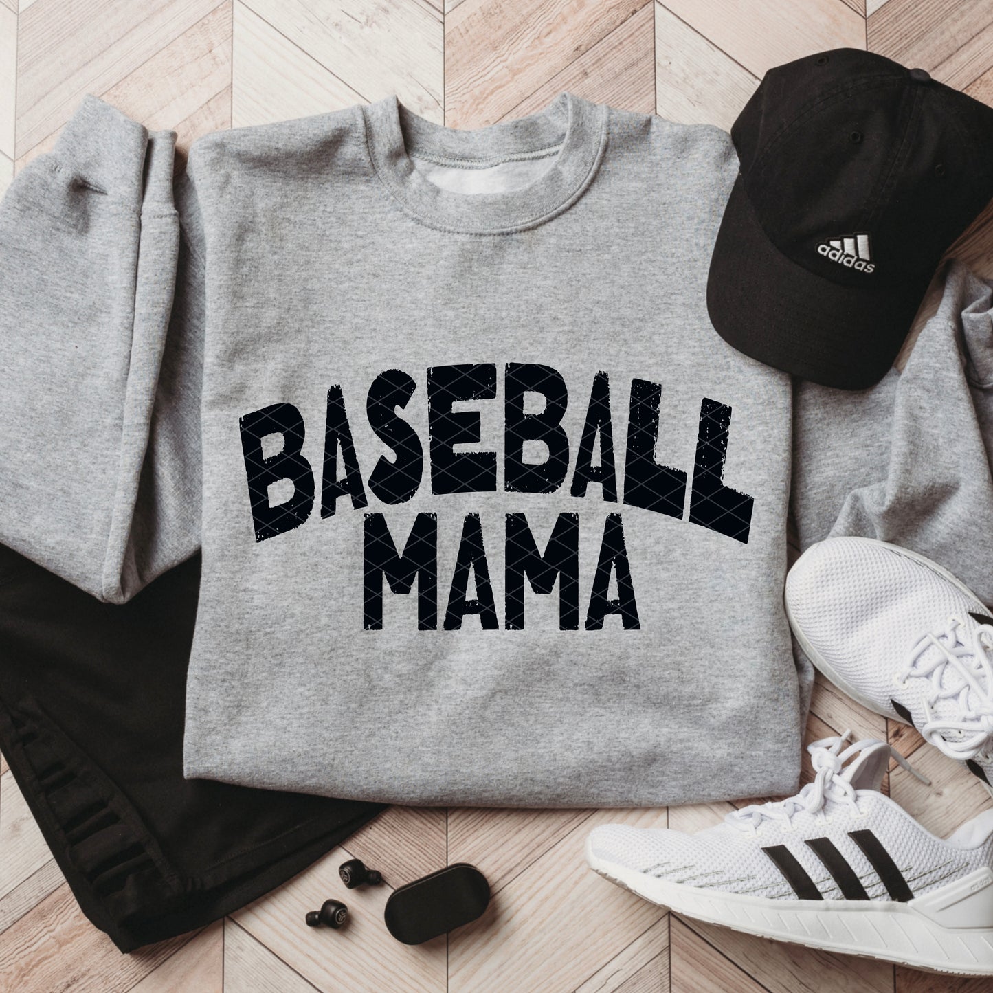 Baseball Mama Black Font DTF Transfer