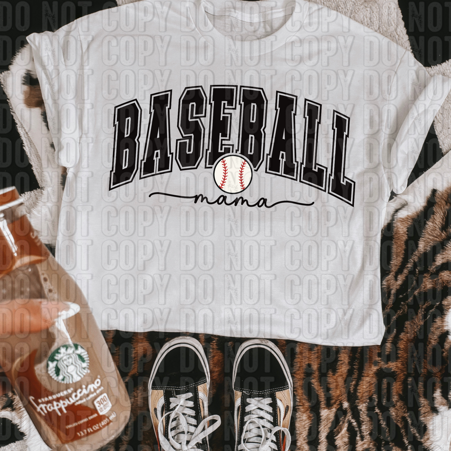 Baseball Mama Black DTF Transfer