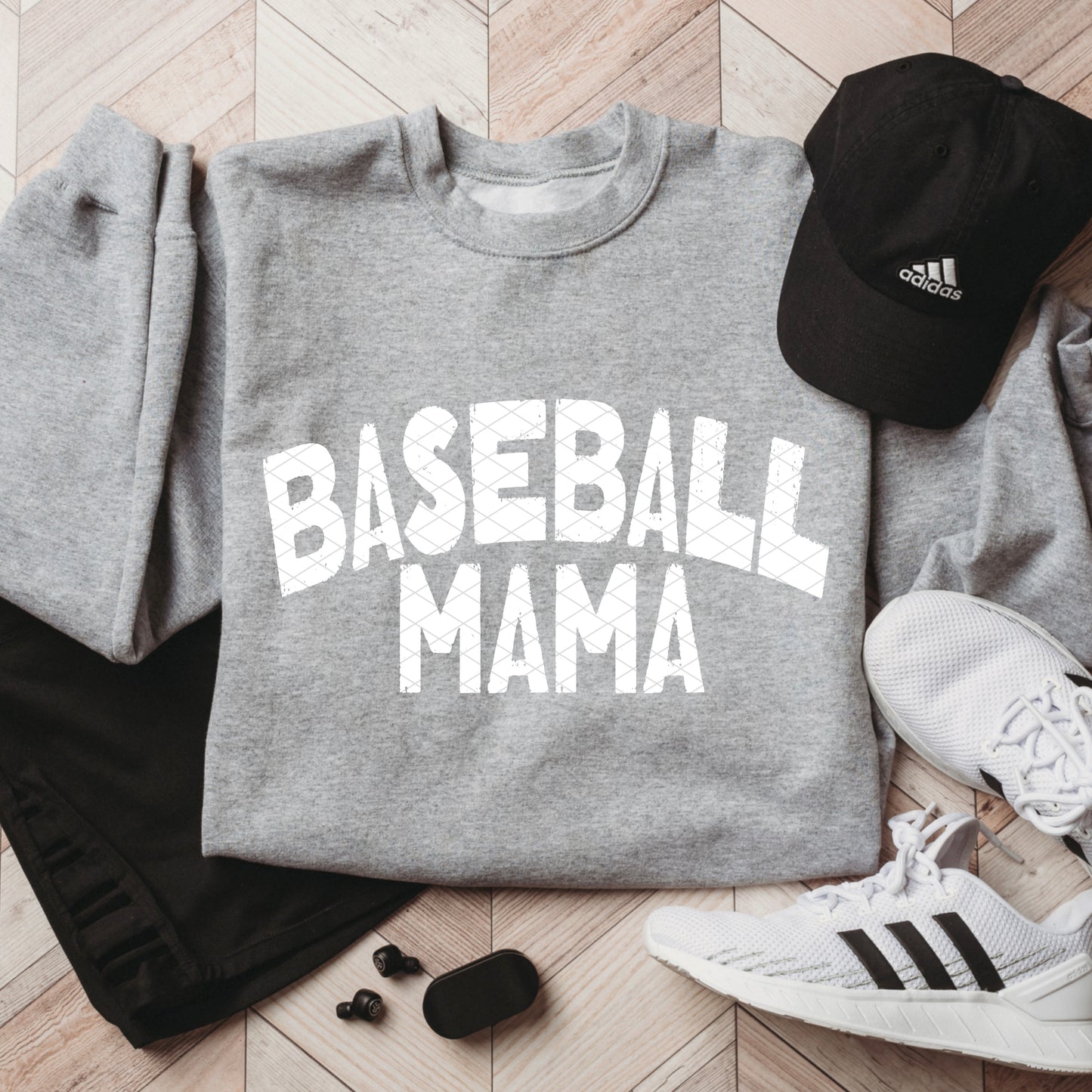 Baseball Mama White Font DTF Transfer