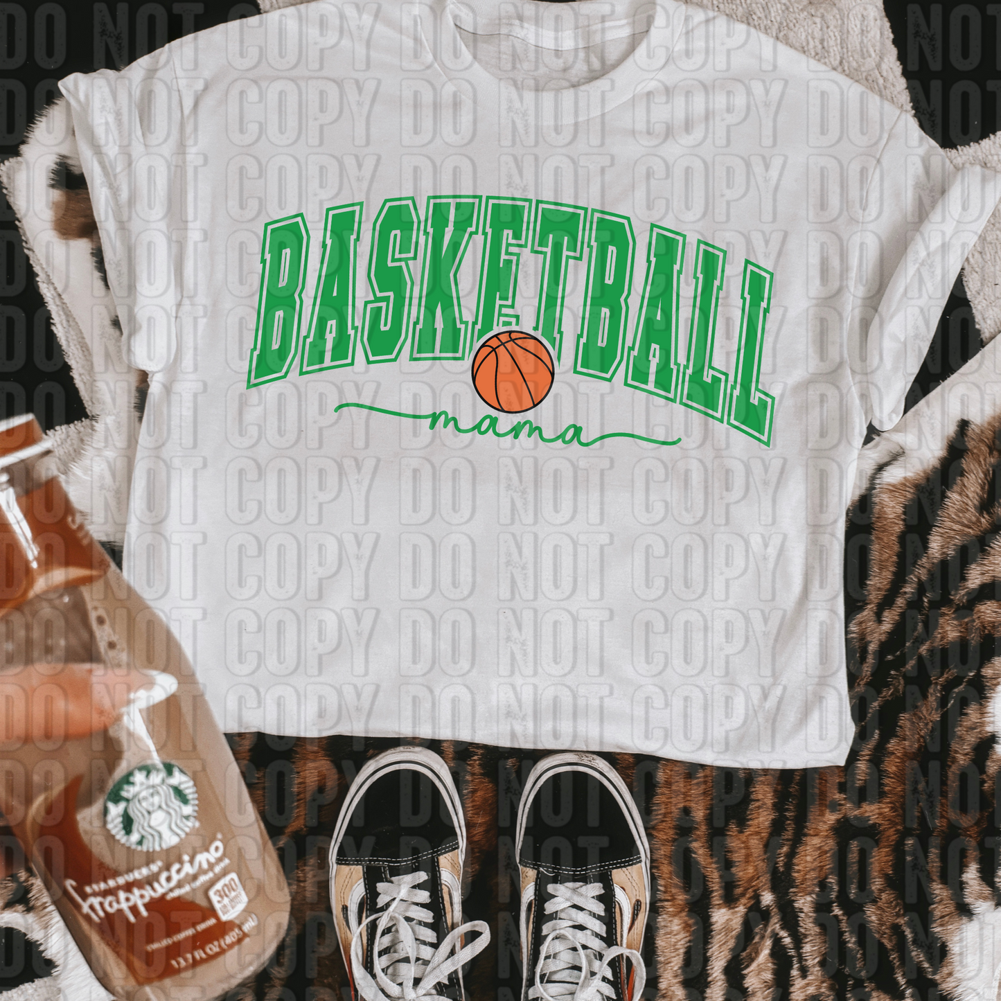 Basketball Mama Green DTF Transfer