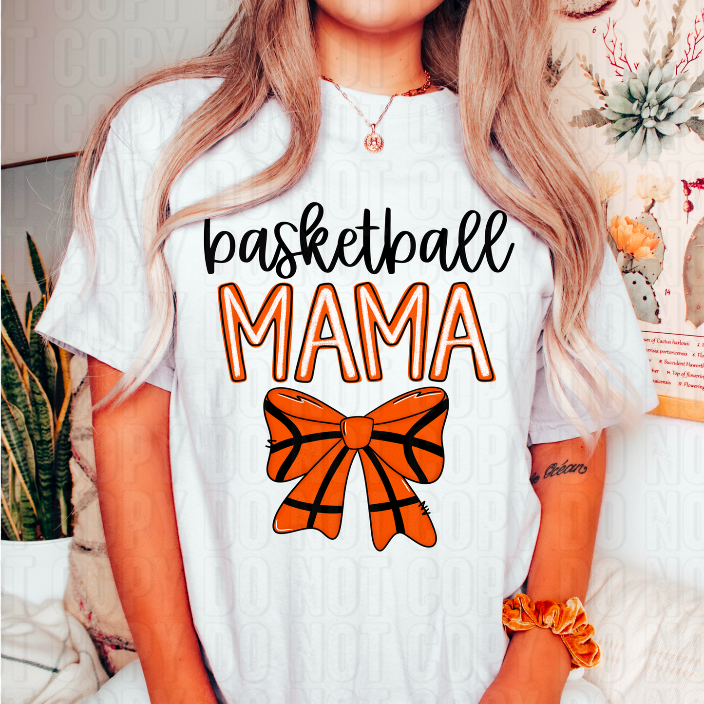 Basketball Mama Simple Bow DTF Transfer
