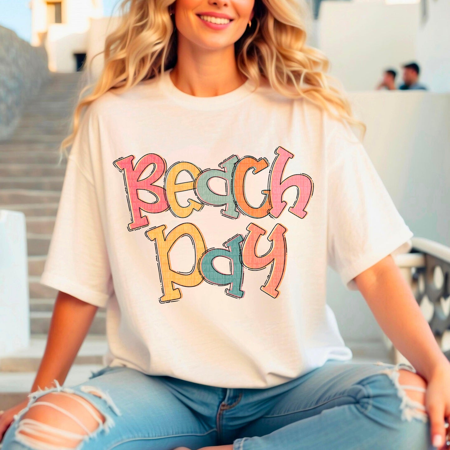 Beach Day DTF Transfer