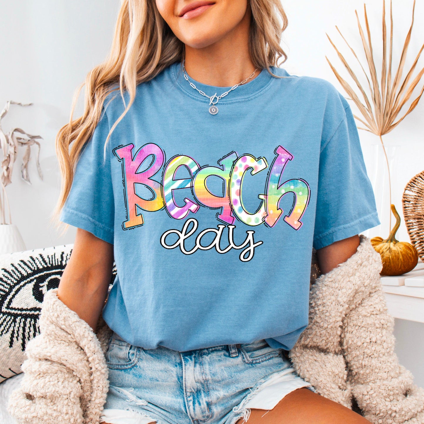 Beach Day Rainbow DTF Transfer