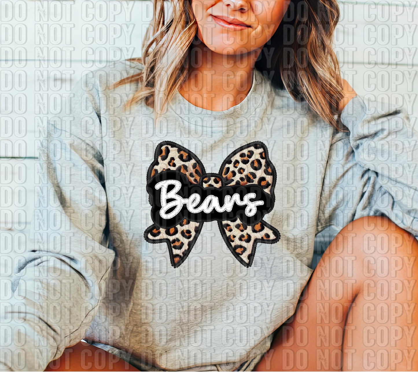 Leopard Bow Mascots DTF Transfer