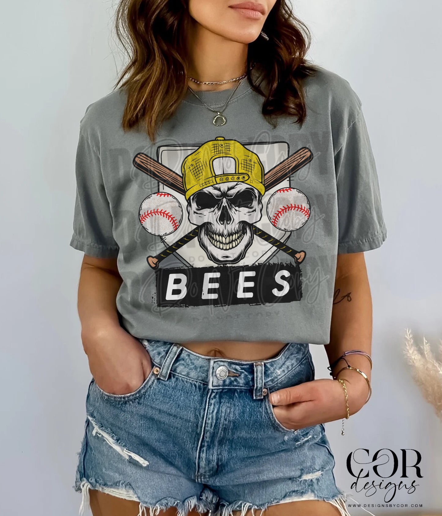 Bees Yellow DTF Transfer