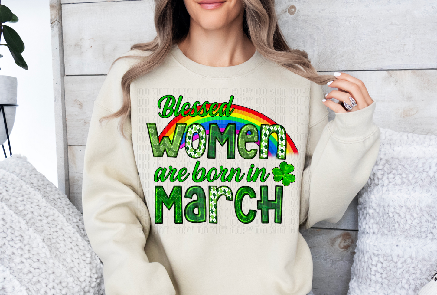 Blessed Women Are Born In March DTF Transfer