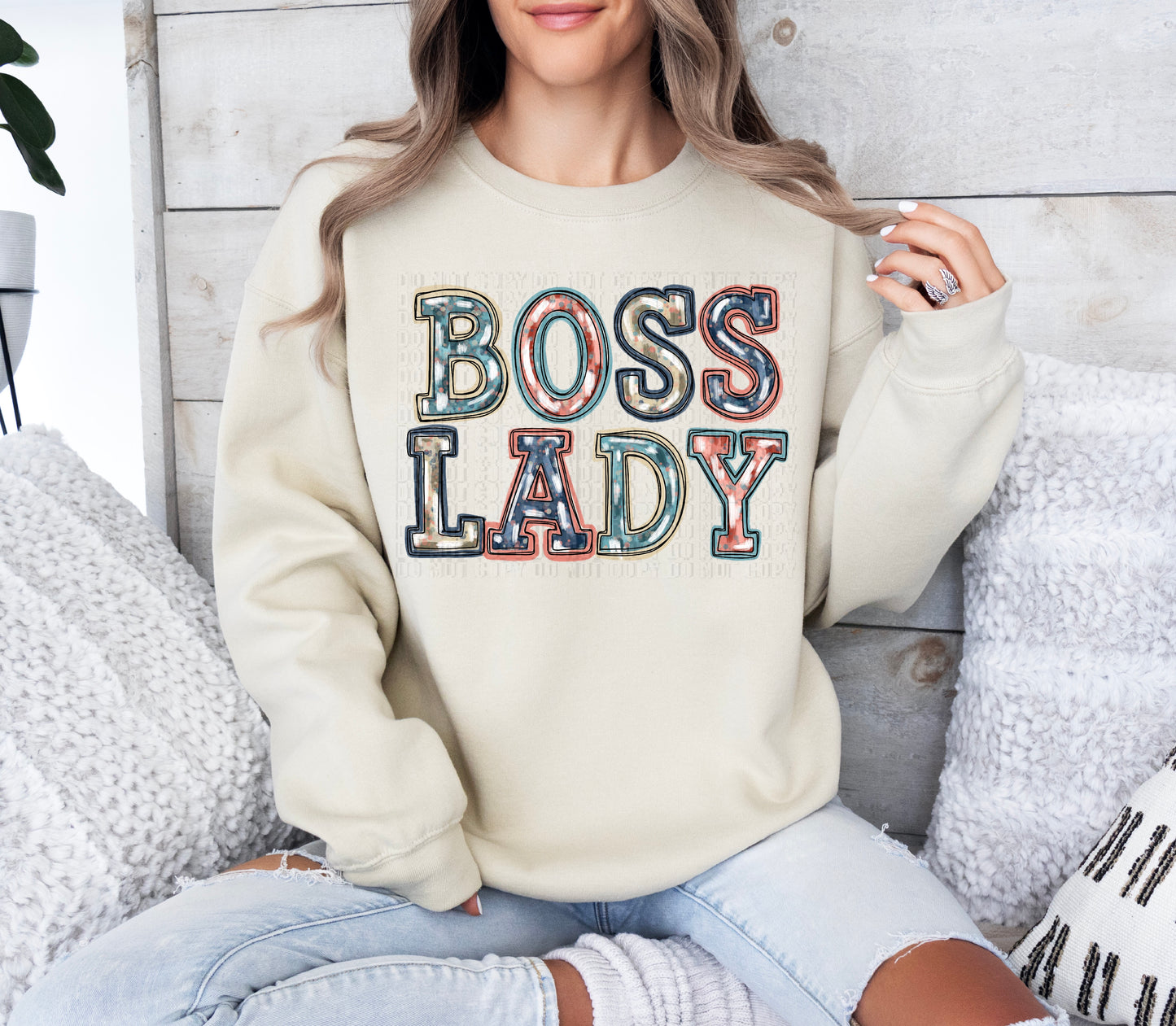Boss Lady Neutral DTF Transfer