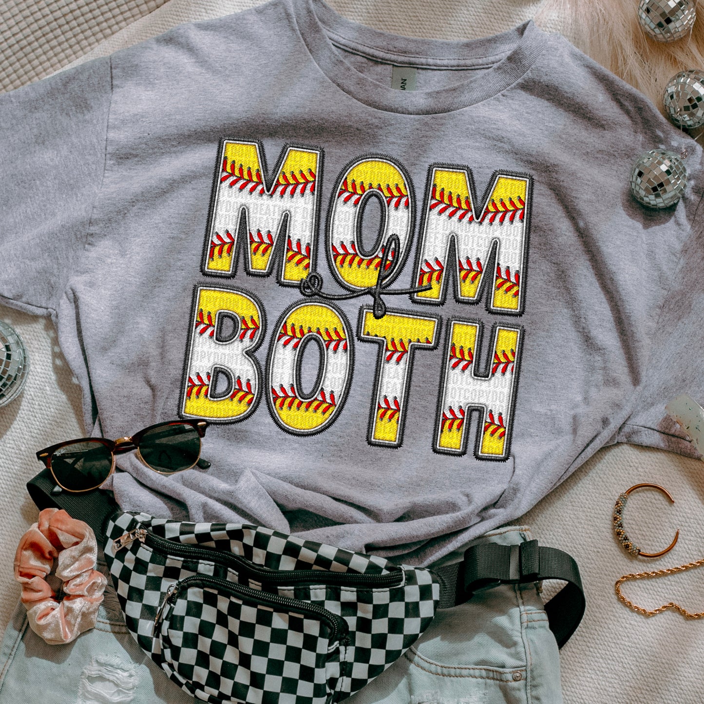Mom Of Both Softball/Baseball DTF Transfer