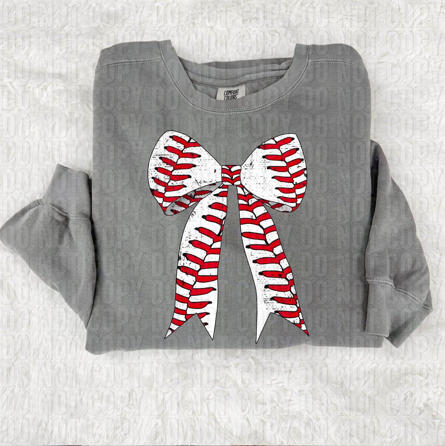 Baseball Bow DTF Transfer