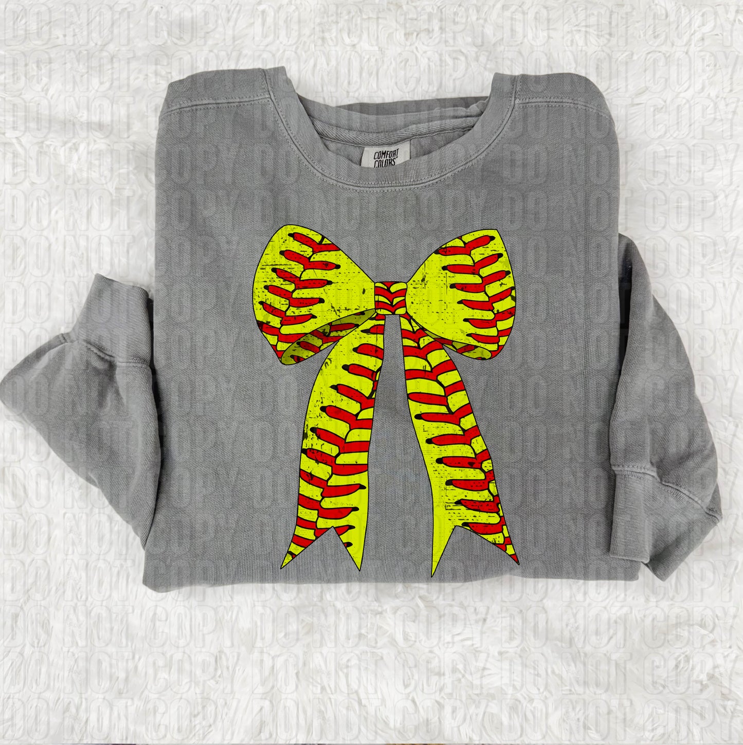 Softball Bow DTF Transfer