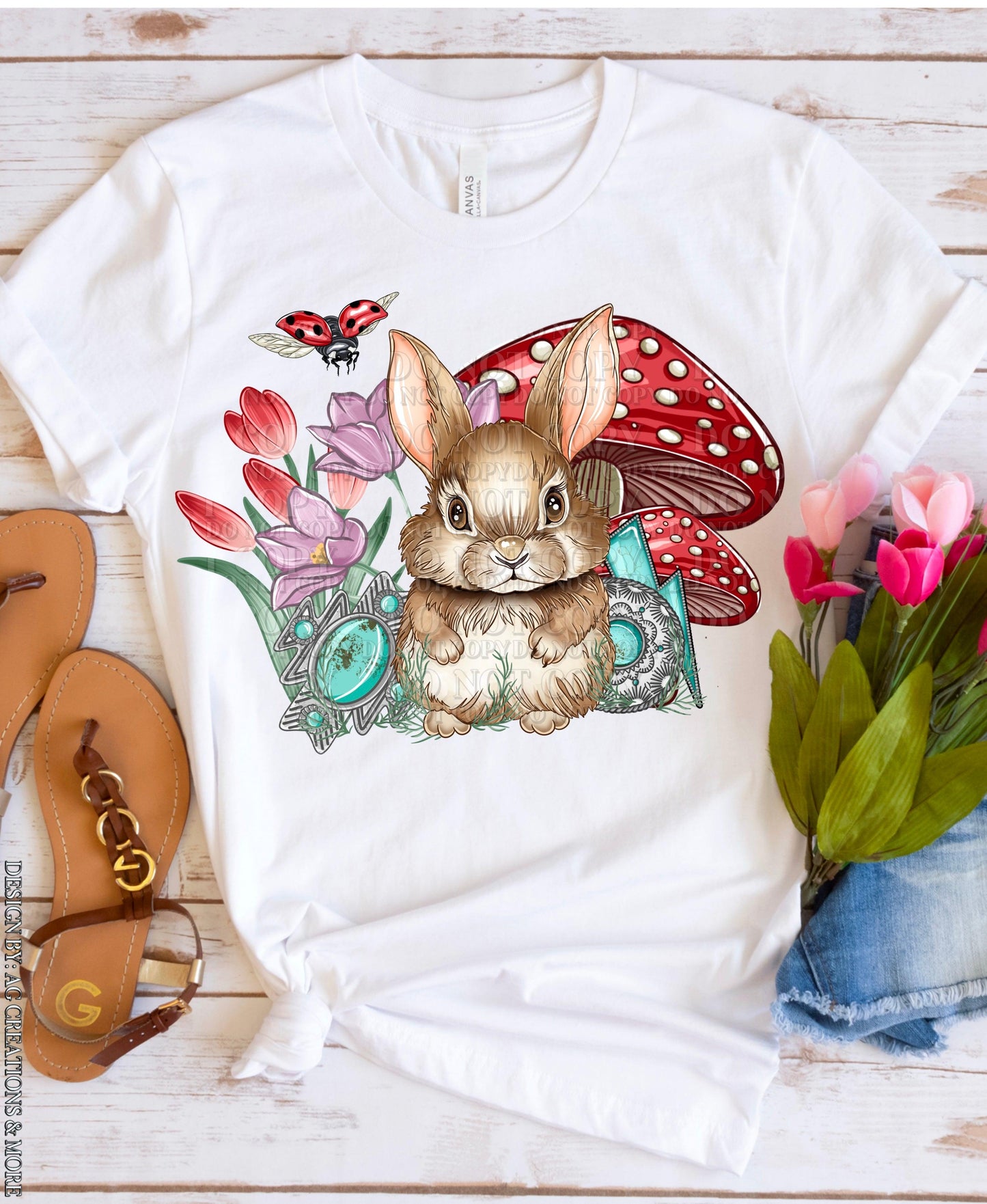 Bunny Conchos DTF Transfer