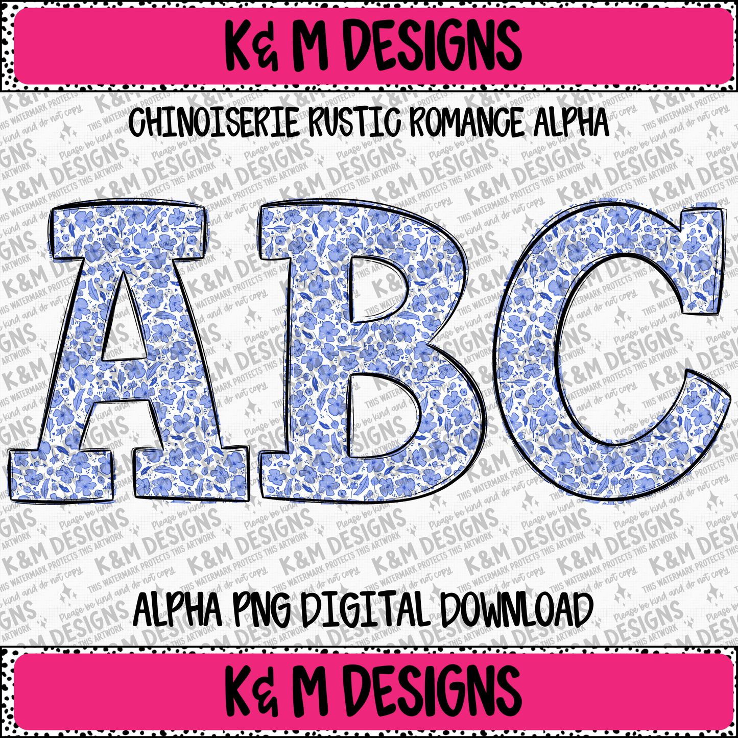 Chinoiserie Rustic Romance Alpha PNG Set Digital Download