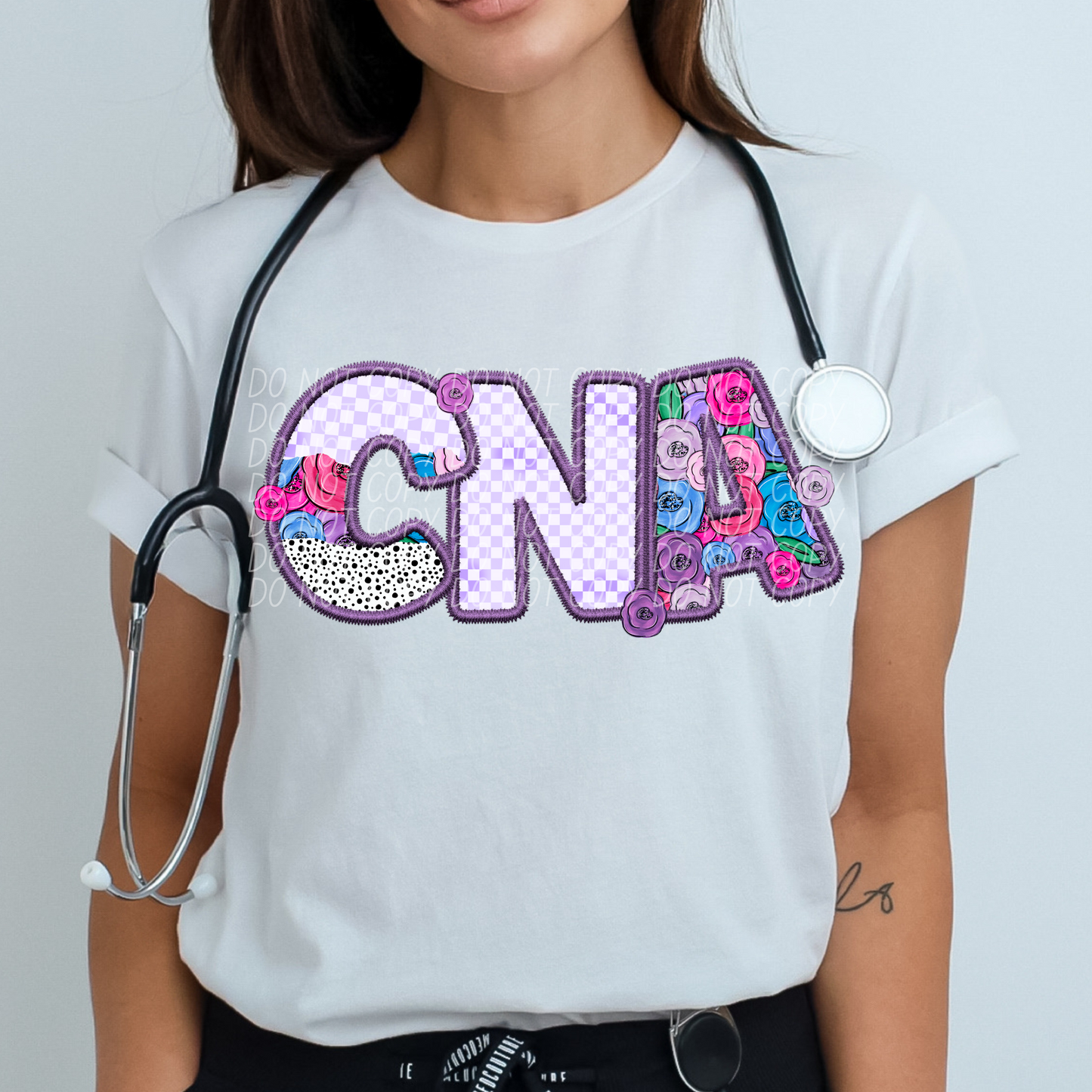 CNA Pretty In Purple DTF Transfer