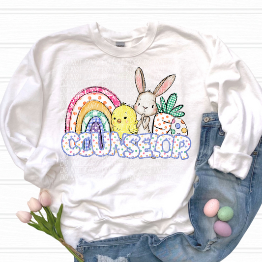 Counselor Easter Career DTF Transfer