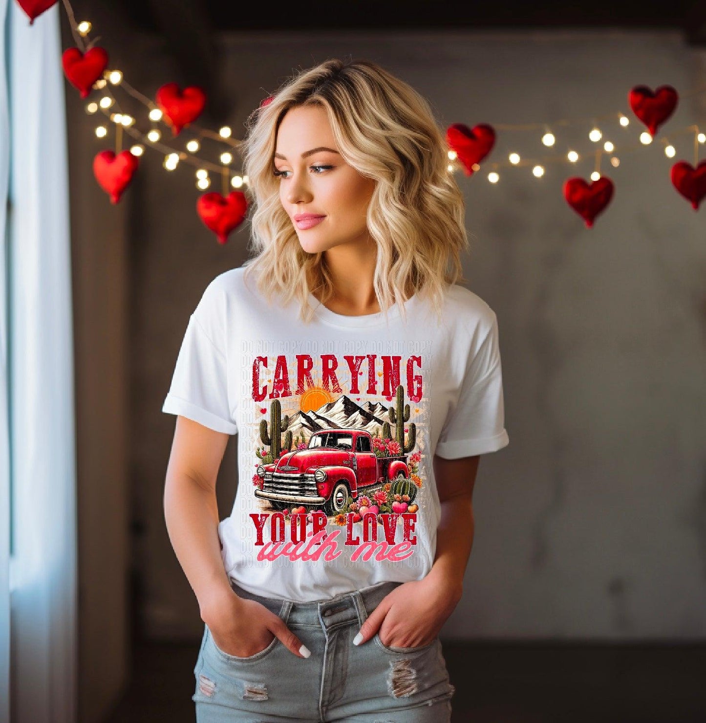 Carrying Your Love With Me DTF Transfer